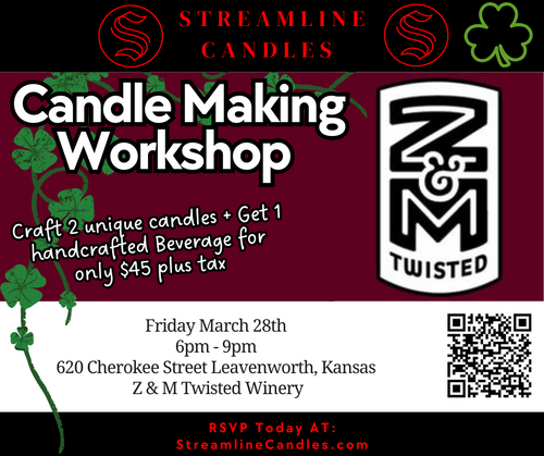 Candle Workshop @ Z & M Twisted Vines in Leavenworth 3/28/25