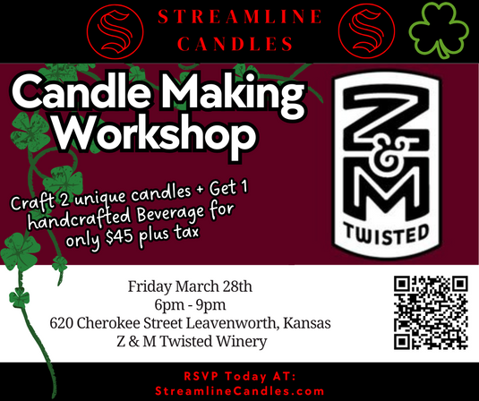 Candle Workshop @ Z & M Twisted Vines in Leavenworth 3/28/25