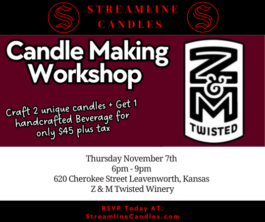 Candle Workshop @ Z & M Twisted Vines in Leavenworth 11/7/24